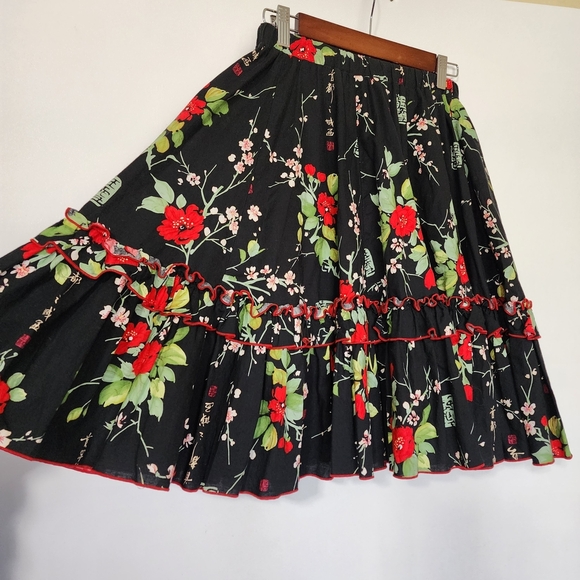 Vintage Floral A-Line Skirt - Picture 3 of 7
